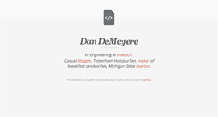 Desktop Screenshot of dandemeyere.com